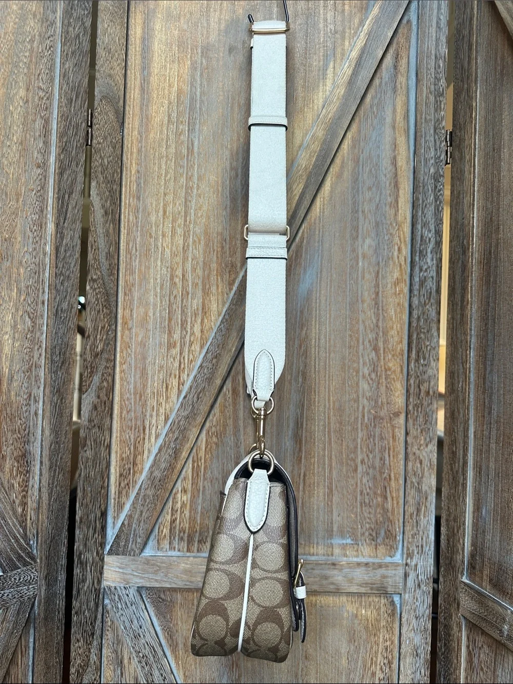 Coach C6781 Lucy Crossbody Signature Canvas in Khaki/Chalk